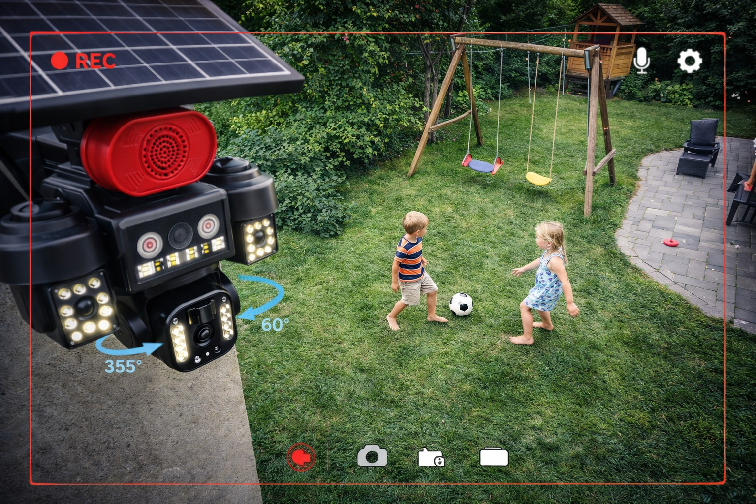 Solarna 4G kamera sa četiri sočiva