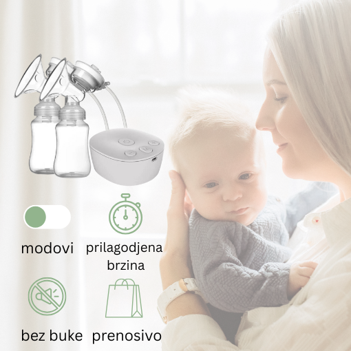 MilkEase - Premium dupla pumpa za majčino mleko