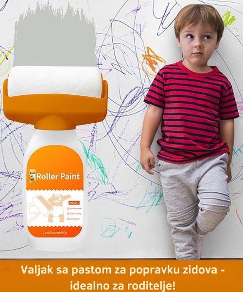 Valjak sa pastom za popravku zidova - idealno za roditelje!