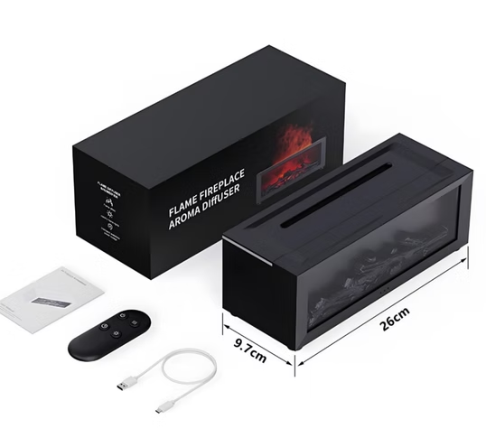 LED Kamin Aroma Difuzer sa efektom plamena